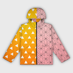 Ветровка с капюшоном женская ЗЕНИТЦУ НЕЗУКО КЛИНОК РАССЕКАЮЩИЙ ДЕМОНОВ, цвет: 3D-черный