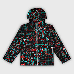 Ветровка с капюшоном женская ФОРМУЛЫ ГЛИТЧ GLITCH, цвет: 3D-белый