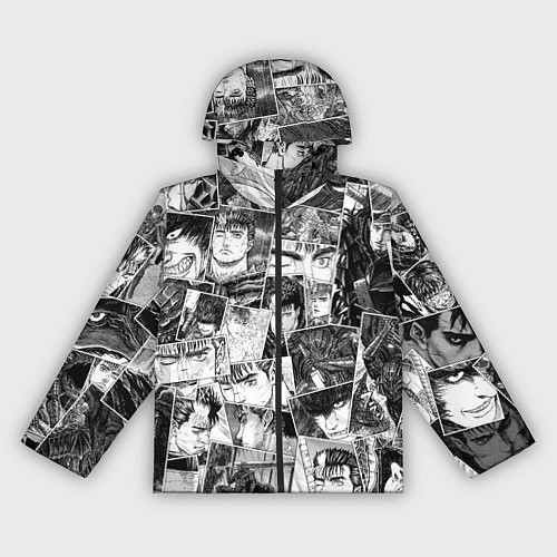 Женская ветровка Berserk pattern / 3D-Черный – фото 1