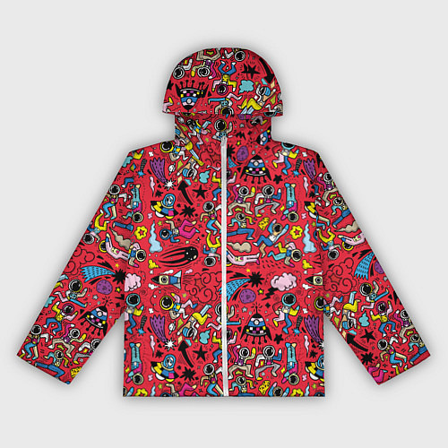 Женская ветровка Много космоса / 3D-Белый – фото 1