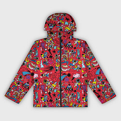 Ветровка с капюшоном женская Много космоса, цвет: 3D-черный