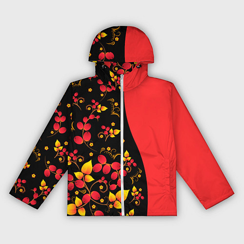 Женская ветровка Хохлома Русская роспись / 3D-Белый – фото 1