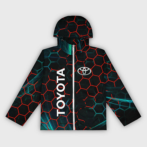 Женская ветровка Toyota соты / 3D-Белый – фото 1