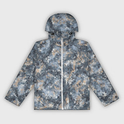 Ветровка с капюшоном женская Камуфляж Паук Горы, цвет: 3D-белый