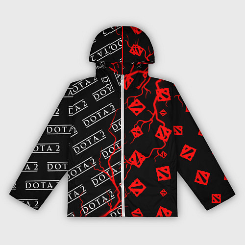 Женская ветровка DOTA 2 Молнии Паттерны / 3D-Белый – фото 1