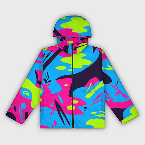 Женская ветровка Color abstract pattern Summer / 3D-Черный – фото 1