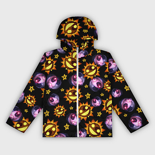 Женская ветровка Five Nights at Freddys: Security Breach Луна и Сол / 3D-Белый – фото 1