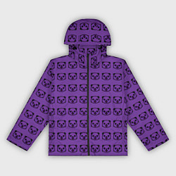 Ветровка с капюшоном женская Purple Panda, цвет: 3D-черный