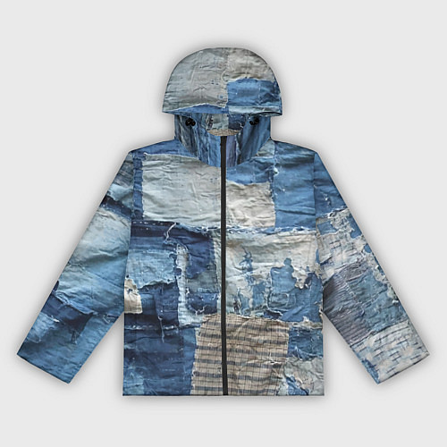 Женская ветровка Пэчворк Рваная ткань Hype / 3D-Черный – фото 1