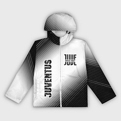 Ветровка с капюшоном женская JUVENTUS Juventus Градиент, цвет: 3D-белый