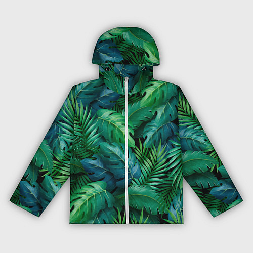 Женская ветровка Green plants pattern / 3D-Белый – фото 1