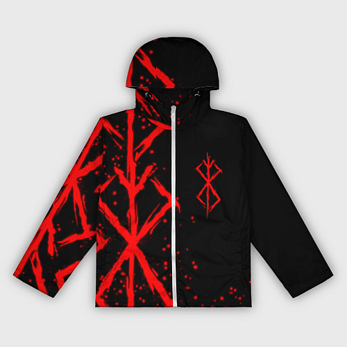 Женская ветровка КЛЕЙМО ЖЕРТВЫ BERSERK БЕРСЕРК / 3D-Белый – фото 1