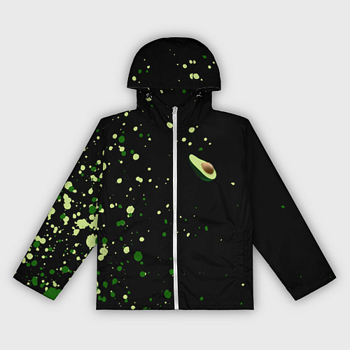 Женская ветровка Авокадо avocado брызги / 3D-Белый – фото 1