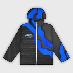 Ветровка с капюшоном женская SUBARU - СУБАРУ ТЕХНОЛОГИЧЕСКАЯ БРОНЯ, цвет: 3D-белый