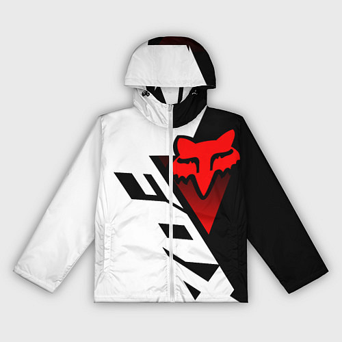 Женская ветровка MOTO FOX - Мотокросс / 3D-Белый – фото 1