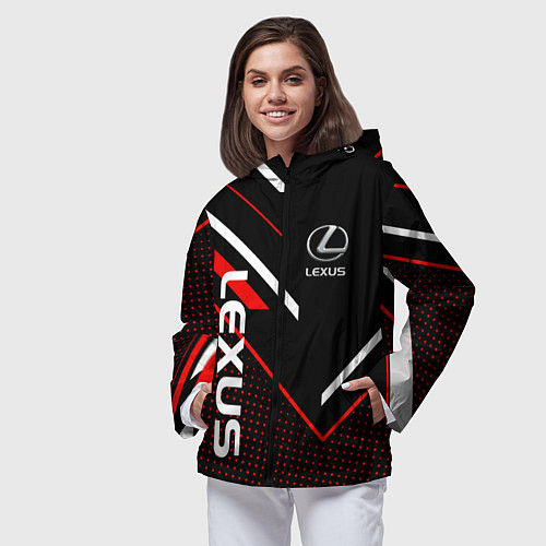 Женская ветровка LEXUS ЛЕКСУС СОВРЕМЕННЫЙ / 3D-Черный – фото 3