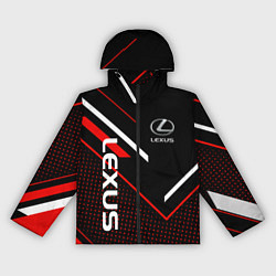 Ветровка с капюшоном женская LEXUS ЛЕКСУС СОВРЕМЕННЫЙ, цвет: 3D-черный