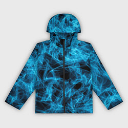 Ветровка с капюшоном женская ДЫМЧАТАЯ ПАУТИНКА, цвет: 3D-черный