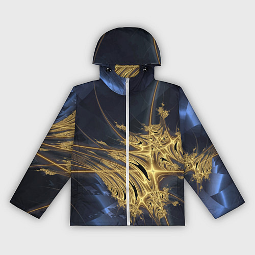 Женская ветровка Фрактальная футуристическая композиция Абстракция / 3D-Белый – фото 1