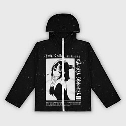 Ветровка с капюшоном женская KAGUYA SHINOMIYA В ЛЮБВИ КАК НА ВОЙНЕ, цвет: 3D-белый