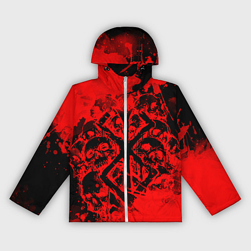 Женская ветровка КЛЕЙМО ЖЕРВЫ И ЧЕРЕПА БЕРСЕРК / 3D-Белый – фото 1