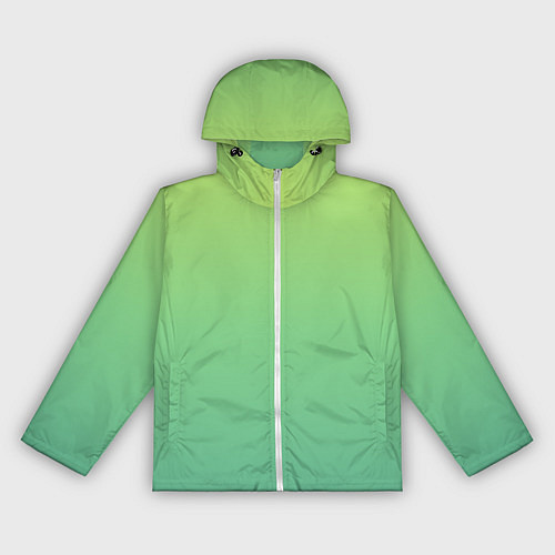 Женская ветровка Shades of Green GRADIENT / 3D-Белый – фото 1