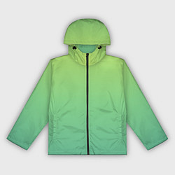 Ветровка с капюшоном женская Shades of Green GRADIENT, цвет: 3D-черный