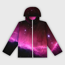 Ветровка с капюшоном женская Night Nebula, цвет: 3D-белый