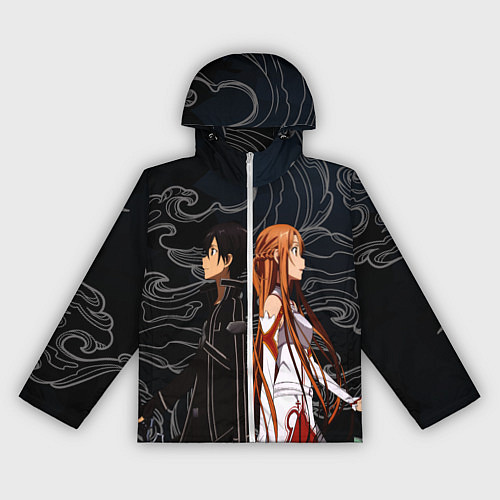Женская ветровка Кирито и Асуна - Sword Art Online / 3D-Белый – фото 1