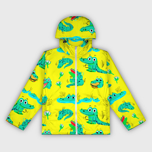 Женская ветровка GREEN CROCODILES / 3D-Белый – фото 1