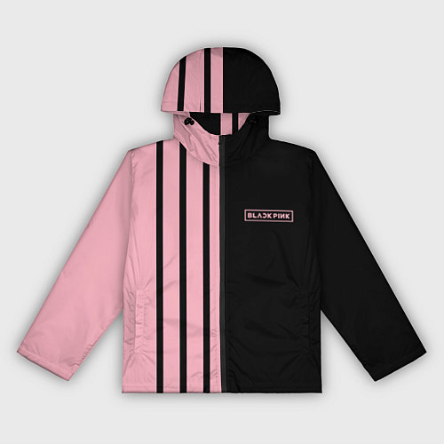 Женская ветровка BLACKPINK HALF BLACK-PINK MINI LOGO / 3D-Черный – фото 1