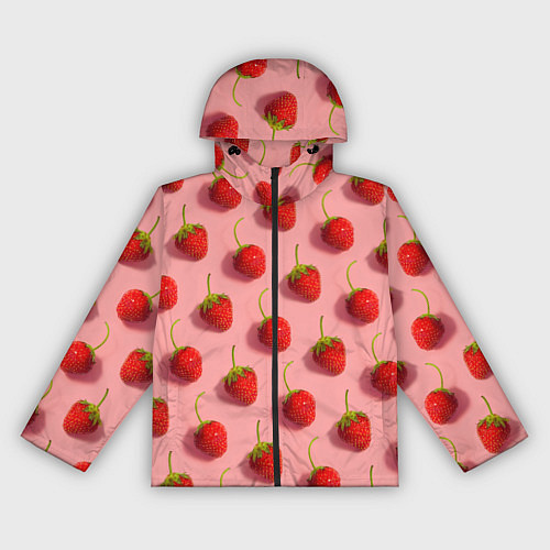 Женская ветровка Strawberry Pattern / 3D-Черный – фото 1