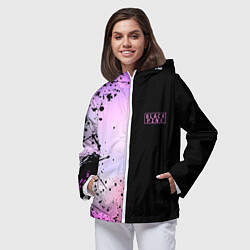 Ветровка с капюшоном женская BLACKPINK HALF COLORS, цвет: 3D-белый — фото 2
