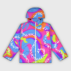 Ветровка с капюшоном женская Барби и Кен паттерн костюм, цвет: 3D-белый