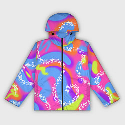 Ветровка с капюшоном женская Барби и Кен паттерн костюм, цвет: 3D-черный
