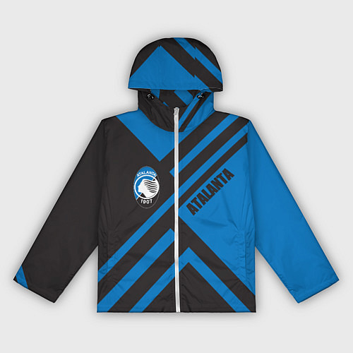 Женская ветровка Фанат клуба Аталанта / 3D-Белый – фото 1