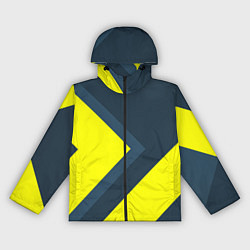 Ветровка с капюшоном женская Геометрическая Стрелка, цвет: 3D-черный