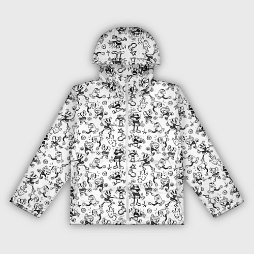 Женская ветровка Паттерн Cuphead the delicious last course / 3D-Белый – фото 1