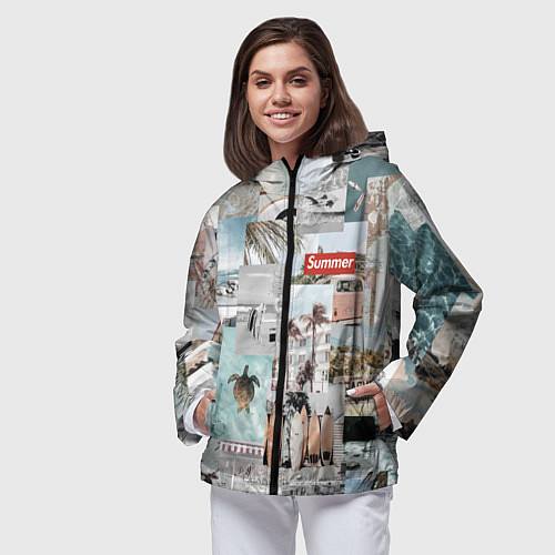Женская ветровка Aloha surfing / 3D-Черный – фото 3