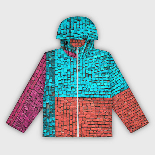 Женская ветровка Каменно-кирпичная броня - Оранжевый / 3D-Белый – фото 1