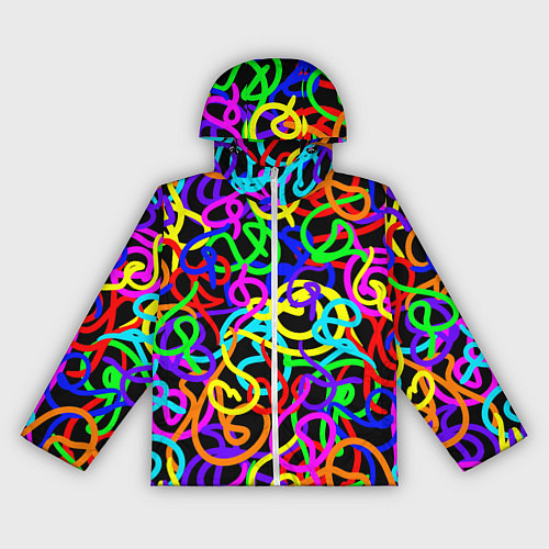 Женская ветровка Неоновый беспорядок / 3D-Белый – фото 1