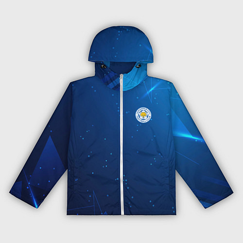 Женская ветровка Сборная Уругвая синяя абстракция / 3D-Белый – фото 1