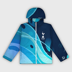 Ветровка с капюшоном женская Tottenham hotspur Абстракция, цвет: 3D-белый