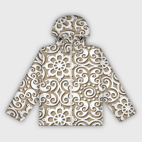 Женская ветровка Цветочный кружевной орнамент / 3D-Белый – фото 1