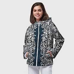 Ветровка с капюшоном женская Белый шум, цвет: 3D-белый — фото 2
