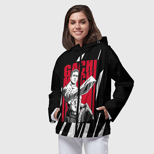 Женская ветровка Guchi-muchi Billy Herrington / 3D-Черный – фото 3