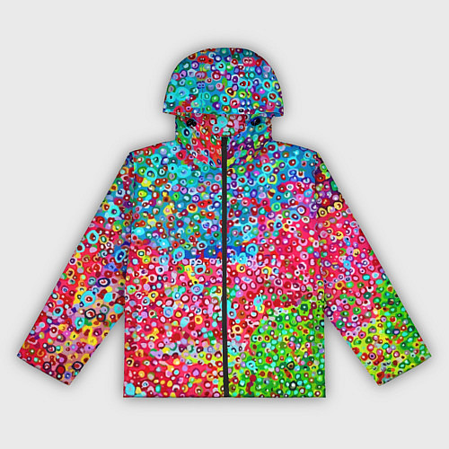 Женская ветровка Цветная пуантель / 3D-Черный – фото 1