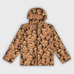 Ветровка с капюшоном женская Николас Кейдж мем, цвет: 3D-черный