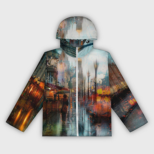 Женская ветровка В Питере дождь / 3D-Белый – фото 1