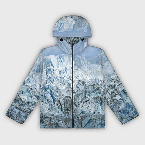 Женская ветровка Ледяные горы со снегом / 3D-Черный – фото 1
